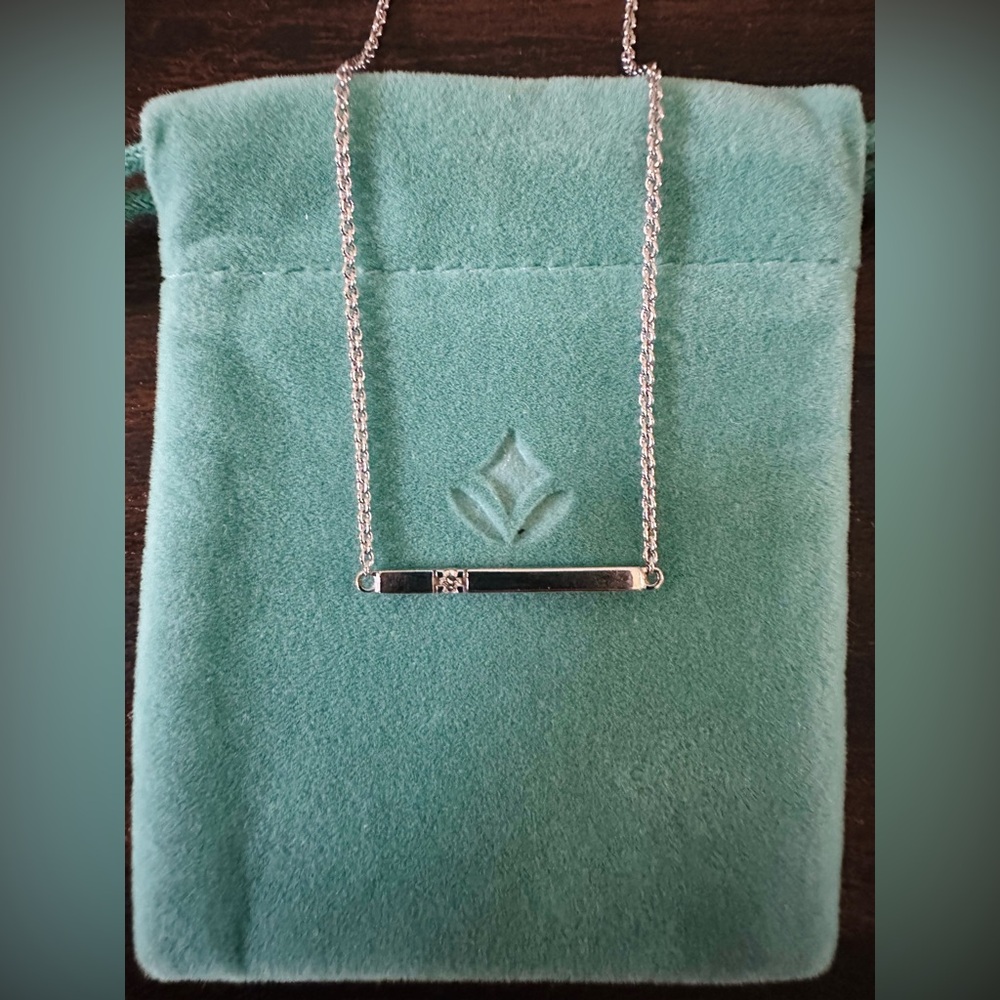 Brilliant Earth Diamond Bar Pendant Necklace